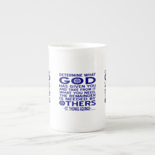 Caneca De Porcelana Citação de Sto. Tomás de Aquino