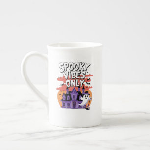 Caneca De Porcelana Citações da Temporada Assustadora