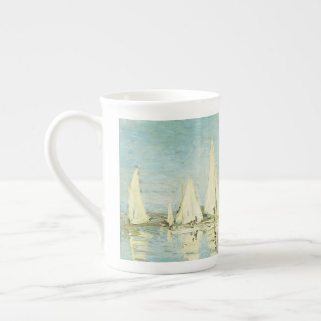 Caneca De Porcelana Claude Monet. Regattas em Argenteuil (Esquerda)