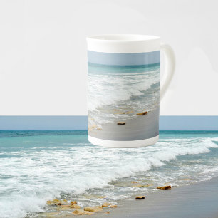 Caneca De Porcelana Coastal Beach Blowks Jupiter Fotografia FL