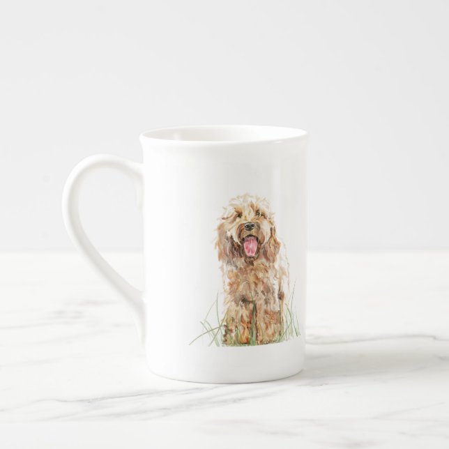 Caneca De Porcelana Cockapoo Mug, Dog Lover Gift, Cockapoo Art Mug (Esquerda)