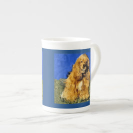 Caneca De Porcelana Cocker Spaniel Art