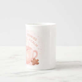 Caneca De Porcelana Cocoa, Cookies & Calm – Pastel Christmas CoT-Shirt