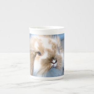 Caneca De Porcelana Coelho branco-flamengo-cavo