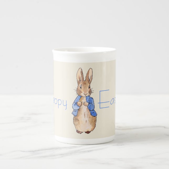 Caneca De Porcelana coelho de Páscoa (Frente)