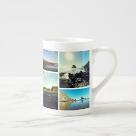 Caneca De Porcelana Colagem da Vista de Tasman