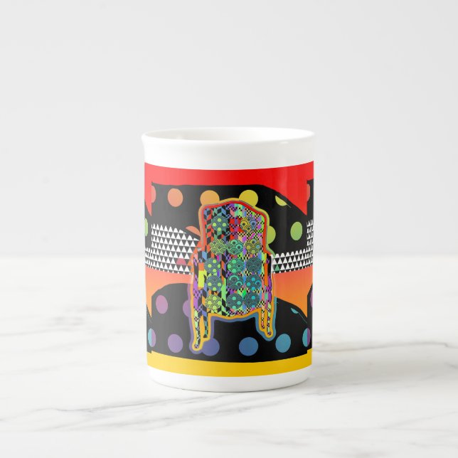 Caneca De Porcelana Colagem de Mod Armlate (Frente)