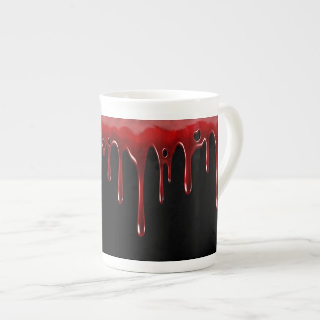 Caneca De Porcelana Colírio Preto (Frente Esquerda)