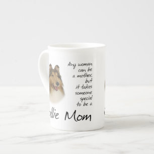Caneca De Porcelana Collie Mamãe Mug