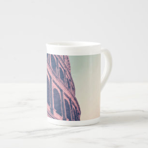 Caneca De Porcelana Colosseum em Roma. Romano Monumental de 3 níveis