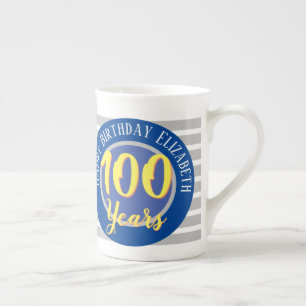 Caneca De Porcelana Comemorativa de aniversário do centenário de 100 a