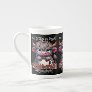Caneca De Porcelana Como eu Tomo o Meu Café? Seriamente Muito Seriamen