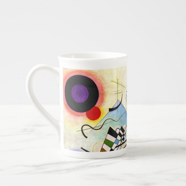 Caneca De Porcelana Composição Kandinsky 8 (Esquerda)