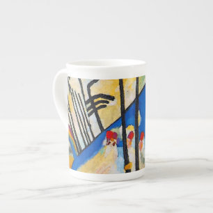Caneca De Porcelana Composição Quatro de Wassily Kandinsky - Arte Abst