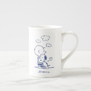 Caneca De Porcelana Conforto e segurança Charlie & Snoopy Hug
