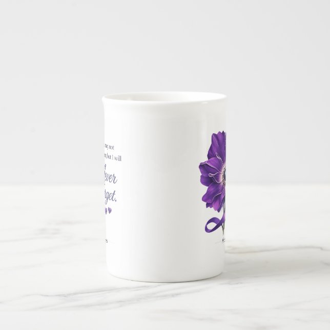Caneca De Porcelana Conscientização sobre Alzheimer (Frente)