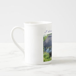 Caneca De Porcelana Copo britânico da porcelana de osso ("eu sonho de