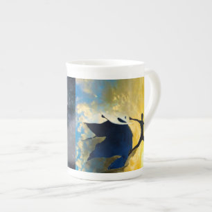 Caneca De Porcelana Copo da porcelana dos saltos de quantum