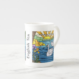 Caneca De Porcelana Copo de chá da canção de cisne