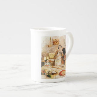 Caneca De Porcelana Copo de China de osso, da "a cozinha avó "