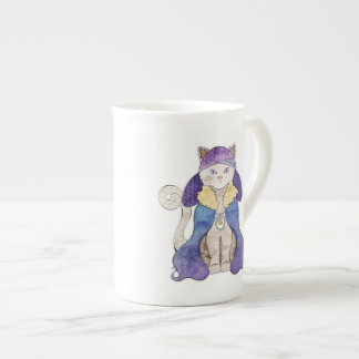 Caneca De Porcelana Copo de China do gato de tigre