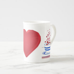 Caneca De Porcelana Copo do chá na porcelana de osso