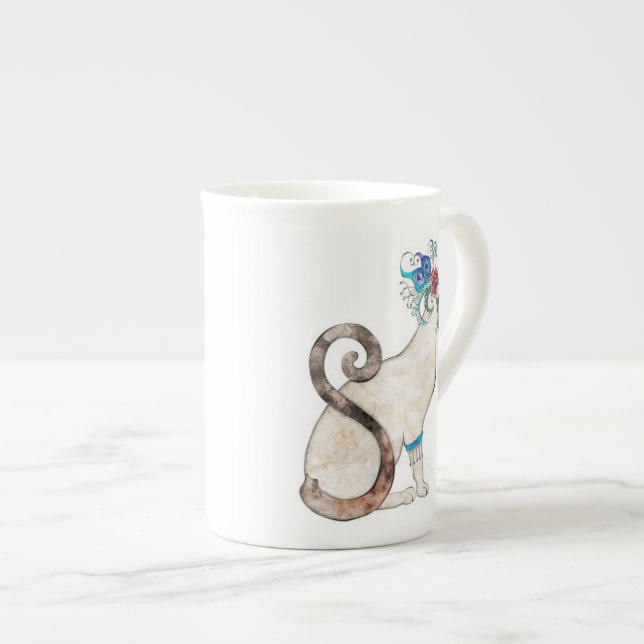 Caneca De Porcelana Copo Siamese de China (Frente Esquerda)