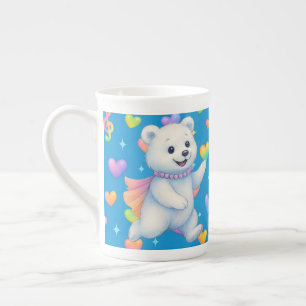 Caneca De Porcelana Copos de festa personalizados da Zarah, a Ursa Pol