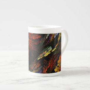 Caneca De Porcelana Cor Harmonia Abstrato Art