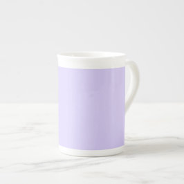 Caneca De Porcelana Cor Sólida Lilac do Pastel | Clássico | Elegante