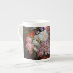 Caneca De Porcelana Cornelis Johannes van Hulsteijn Vase com Flores