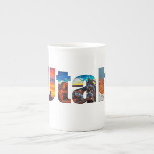 Caneca De Porcelana Corôas de Utah