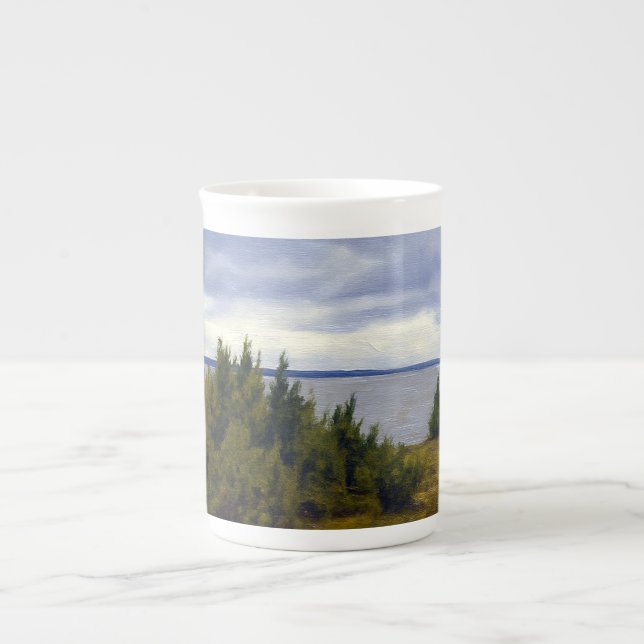 Caneca De Porcelana Costa Tranquila de Vormsi (Frente)