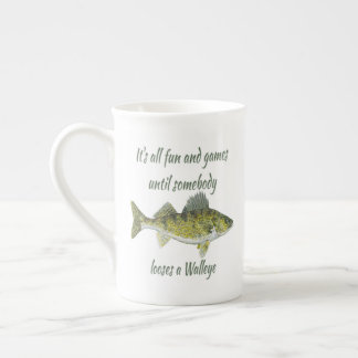 Caneca De Porcelana Cotação de Pesca Funny Walleye