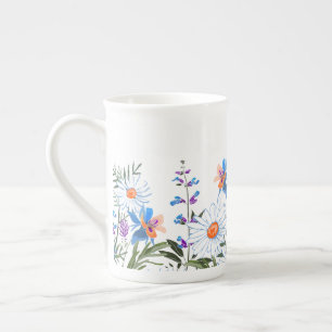 Caneca De Porcelana cozinha de amantes de flor silvestre fofa 