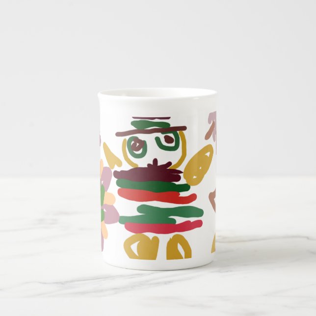 Caneca De Porcelana Crazy dance gingerbread   (Frente)