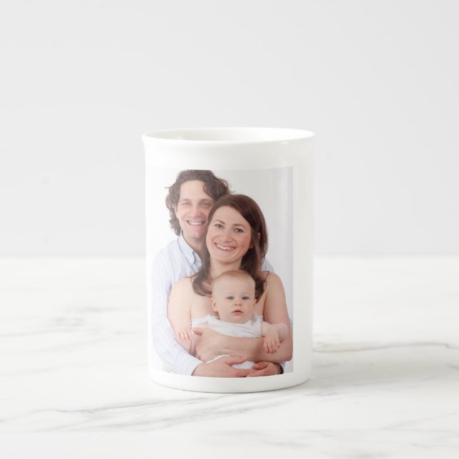 Caneca De Porcelana Criar a foto personalizada (Frente)