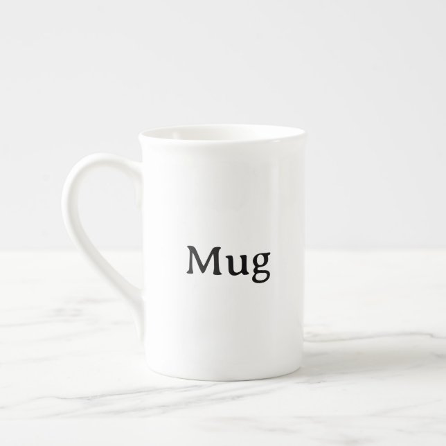 Caneca De Porcelana Crie Seu Próprio Modelo Personalizado Simples (Esquerda)