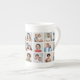 Caneca De Porcelana Crie Sua Própria Colagem de 21 Fotos