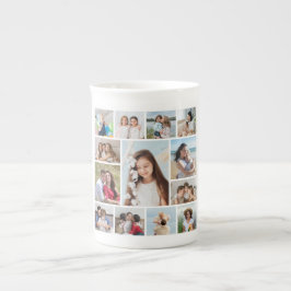 Caneca De Porcelana Crie Sua Própria Colagem De Fotos 13