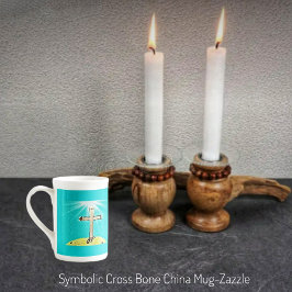 CANECA DE PORCELANA CRUZAMENTO SIMBÓLICO