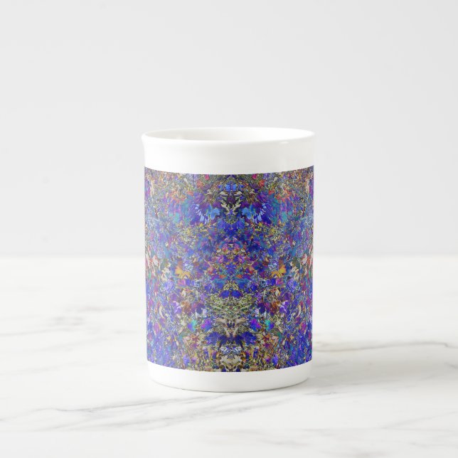 Caneca De Porcelana Currículo Deixa Café Árvore Tea Bone China Mug (Frente)