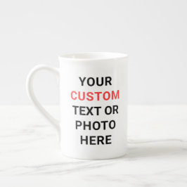 Caneca De Porcelana Custom Mug | Add Text, Photo, Logo or Design Here
