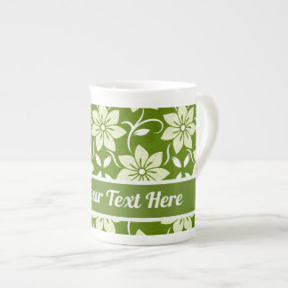 Caneca De Porcelana Custom Olive Blossom Repeat