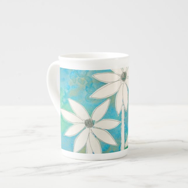 Caneca De Porcelana Daison Daisies II (Frente Esquerda)