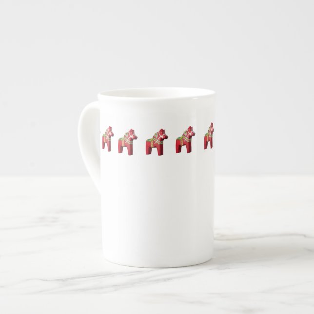 Caneca De Porcelana Dala Horse Bone China Mug (Frente Esquerda)