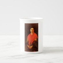 Dama de Vermelho (Arte Italiana Vintage)