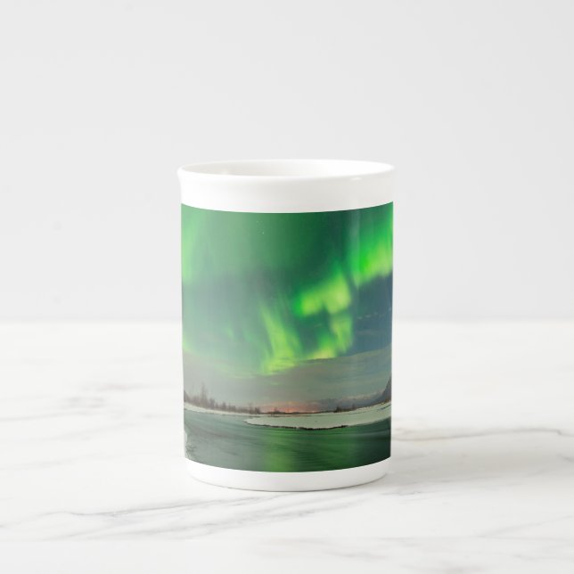 Caneca De Porcelana Dançando Aurora (Frente)