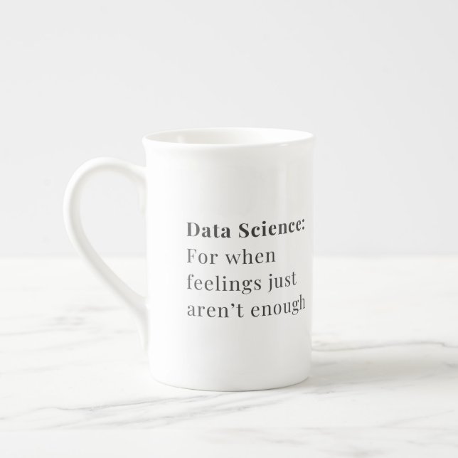 Caneca De Porcelana Data Science Mug - Para quando os sentimentos não  (Esquerda)