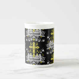 Caneca De Porcelana Decorativo Gótico